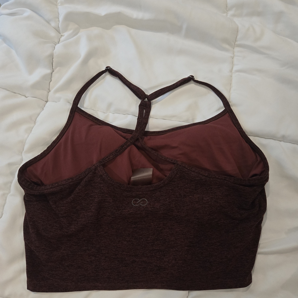 Women's Burgundy Sports Bra